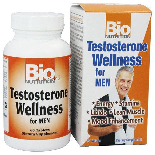 Bio Nutrition Testosterone Wellness for Men Tablets, 60 Ea